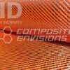Carbon Fiber/Orange Kevlar Fabric 2x2 Twill 3k 50"/127cm 6.6oz/222gsm High Density