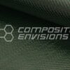 Green Mirage Carbon Fiber Fabric 2x2 Twill 3k 50"/127cm 8.6oz/290gsm High Density