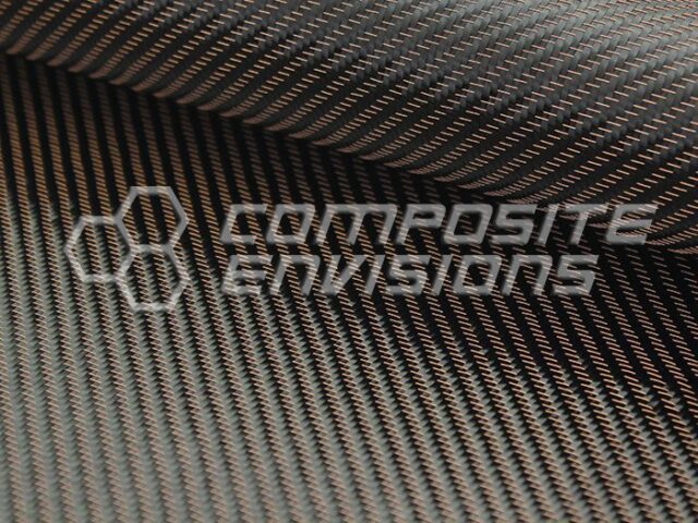 Copper Mirage Carbon Fiber Fabric 2×2 Twill 3k 50″/127cm 8.6oz/290gsm ...