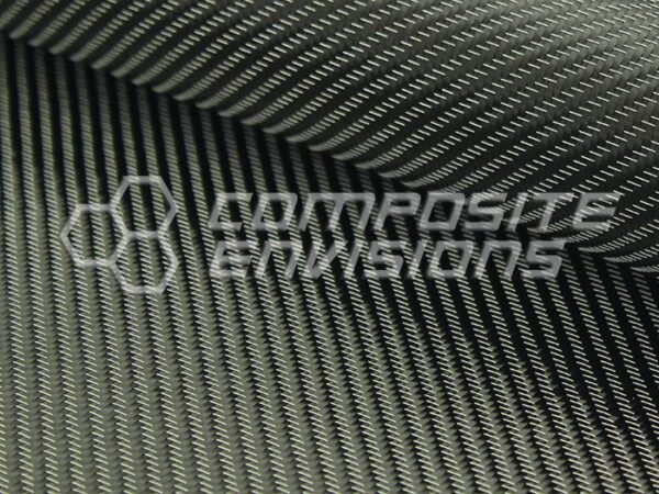 Silver Mirage Carbon Fiber Fabric 2x2 Twill 3k 50"/127cm 8.6oz/290gsm High Density