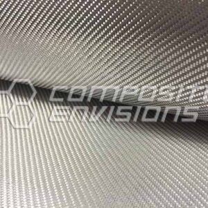 SOFT - Silver Aluminized Fiberglass Fabric 2x2 Twill 40"/101.6cm 9.12oz/310gsm