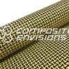 Carbon Fiber/Yellow Kevlar Fabric Dogbone (I/H) Weave 3k 50"/127cm 5.96oz/202gsm