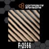 Carbon Fiber/Tan Kevlar Fabric 4x4 Twill 3k/1500d 7.8oz/260gsm-Sample (4"x4")