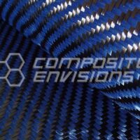 Carbon Fiber/Blue Kevlar Fabric 2x2 Twill 3k 50"/127cm 5.5oz/186gsm