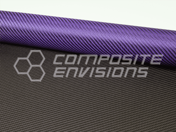 Hypetex® Asprey Colored Carbon Fiber 2x2 Twill 3k 50"/125cm 7.23oz/245gsm-Sample
