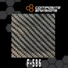 Commercial Grade Carbon Fiber Fabric 2x2 Twill 3k 6oz/203gsm-Sample (4"x4")