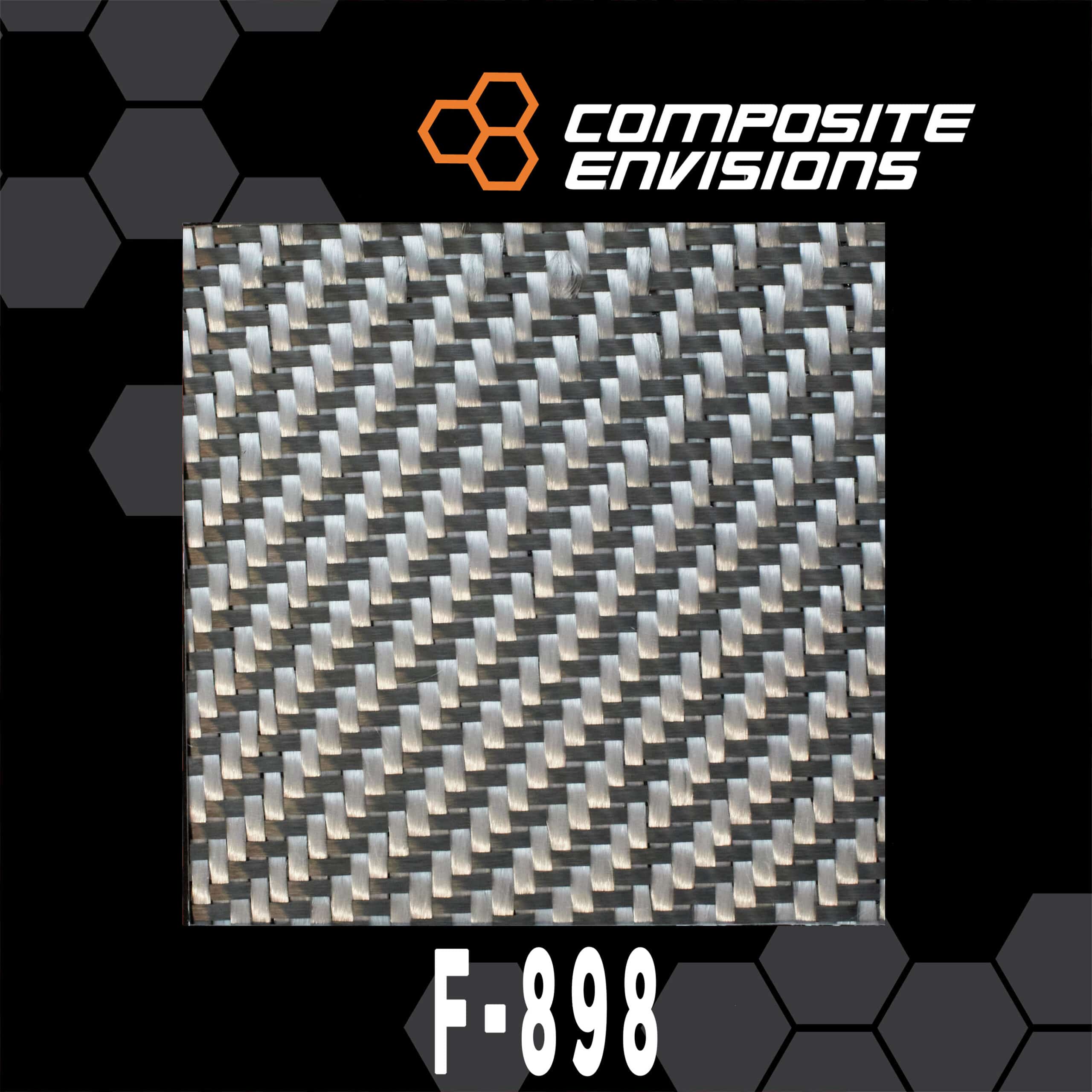 Carbon Fiber/Spectra 1000 Fabric 2x2 Twill 3k 6oz/203gsm-Sample (4x4)