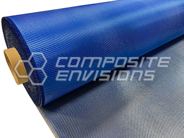 Blue Aluminized Fiberglass Fabric 2x2 Twill 50"/127cm 9.14oz/310gsm