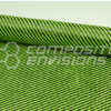 Carbon Fiber/Green Polyester Fabric 2x2 Twill 3k 50"/127cm 5.9oz/200gsm
