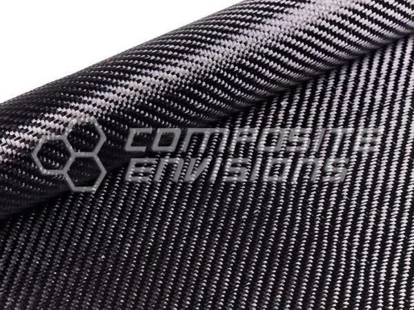 Carbon Fiber/Black Kevlar Fabric 2×2 Twill 3k 50″/127cm 5.5oz