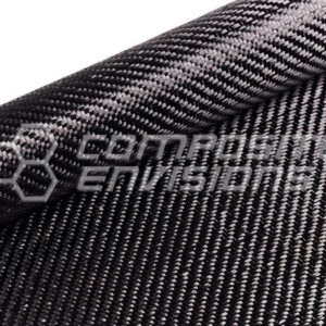 Carbon Fiber/LMFG Stabilized Fabric 2x2 Twill 3k 50"/127cm 6.1oz/206gsm Toray T300