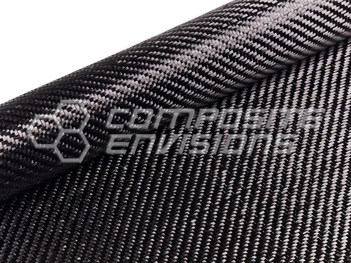 Tessuto Kevlar Carbonio Taffetà 165 g/m2, larghezza 120 cm