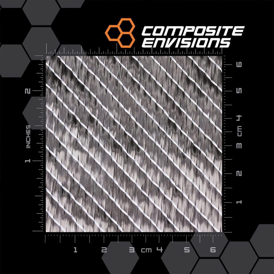 Carbon Fiber Fabric Biaxial +45/-45 Degree 24k 50"/127cm 23.89oz/810gsm Hyosung H-2550-Sample