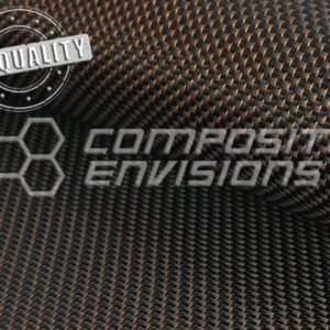 2nd Quality Copper Reflections Carbon Fiber Fabric Plain Weave 3k 50"/127cm 5.7oz/193gsm