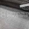 2nd Quality Silver Aluminized Carbon Fiber Fabric 2x2 Twill 3k 50"/127cm 6oz/203gsm Toray T300