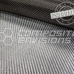 2nd Quality Silver Aluminized Carbon Fiber Fabric 2×2 Twill 3k 50 ...