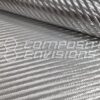 Silver Aluminized Fiberglass Fabric 4x4 Twill 8.41oz/285gsm