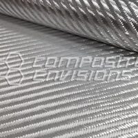 Silver Aluminized Fiberglass Fabric 4x4 Twill 8.41oz/285gsm