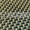 Carbon Fiber/Blue Kevlar Fabric 2x2 Twill 3k 50/127cm 5.5oz/186gsm