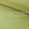 Yellow Aramid Fabric 2x2 Twill Weave 1500d 50"/127cm 5.46oz/185gsm