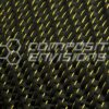 Gold Reflections Carbon Fiber Fabric 2x2 Twill 3k 50"/127cm 5.9oz/200gsm