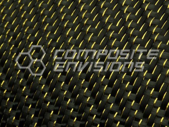 Gold Reflections Carbon Fiber Fabric 2×2 Twill 3k 50″/127cm 5.9oz ...