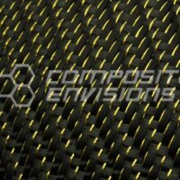 Gold Reflections Carbon Fiber Fabric 2x2 Twill 3k 50"/127cm 5.9oz/200gsm-Sample