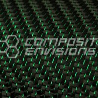 Green Reflections Carbon Fiber Fabric 2x2 Twill 3k 50"/127cm 5.9oz/200gsm-Sample