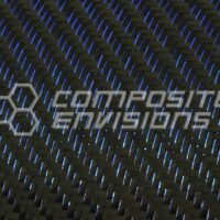 Blue Reflections Carbon Fiber Fabric 2x2 Twill 3k 50"/127cm 5.9oz/200gsm-Sample