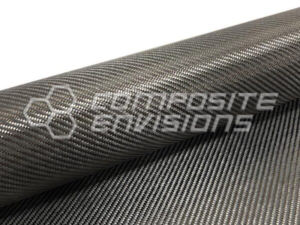 Carvlar Carbon Fiber/Black Kevlar Fabric 2x2 Twill 3k 50"/127cm 5.5oz/186gsm