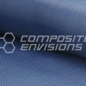 Carbon Fiber/Blue Kevlar Fabric Plain Weave 3k 50"/127cm 5.5oz/186gsm