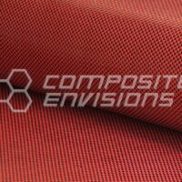 Carbon Fiber/Red Kevlar Fabric Plain Weave 3k 50"/127cm 5.5oz/186gsm