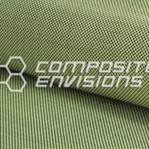 Carbon Fiber/Yellow Kevlar Fabric Plain Weave 3k 50"/127cm 5.5oz/186gsm