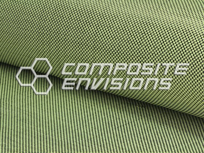 Carbon Fiber/Yellow Kevlar Fabric Plain Weave 3k 50″/127cm 5.5oz/186gsm -  Composite Envisions