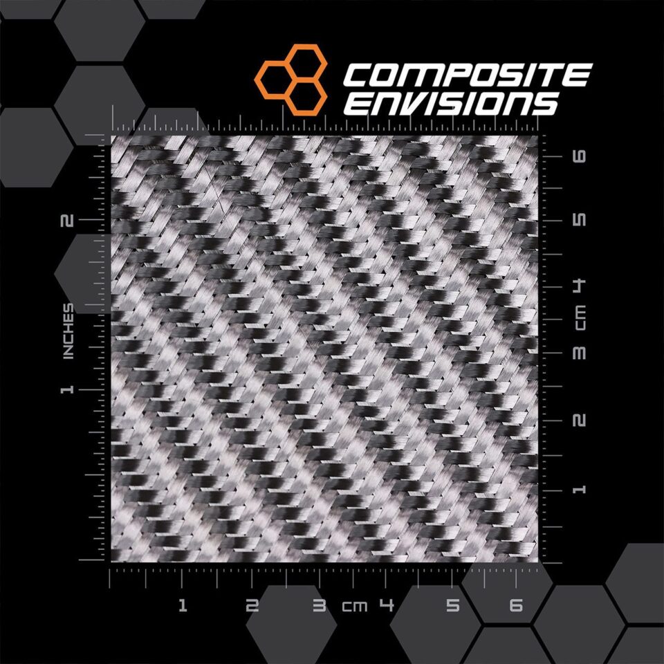 Carbon Fiber Fabric 2x2 Twill 1k 50"/127cm 3.7oz/125gsm Toray T300-Sample