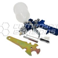HVLP Gravity Feed Spray Gun W 2.5mm Stainless Nozzle & 600cc Plastic Cup