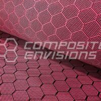 Carbon Fiber/Red Aramid Hybrid Fabric Honeycomb 3k 50"/127cm 6.49oz/220gsm