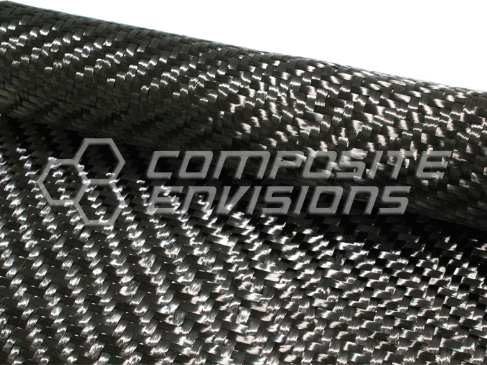 Carbon Fiber/Black Kevlar Fabric 2×2 Twill 3k 50″/127cm 5.5oz