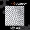 Silver Metalized High Density Carbon Fiber Fabric 2x2 Twill 3k 50"/127cm 7oz/238gsm Toray T300-Sample (4"x4")
